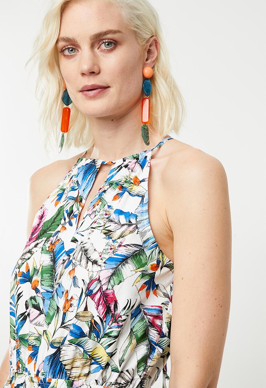 Superbalist - Hi neck romper - white