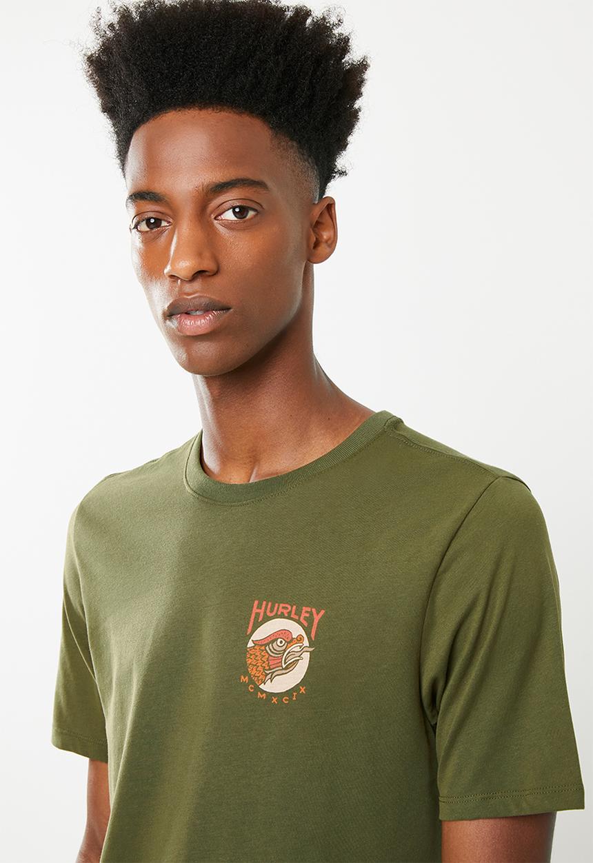Hurley - Sea monster short sleeve T-shirt - khaki