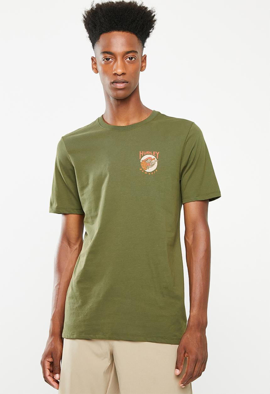 Hurley - Sea monster short sleeve T-shirt - khaki