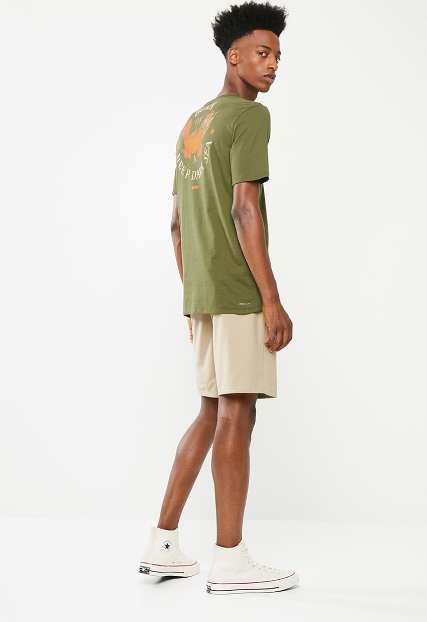 Hurley - Sea monster short sleeve T-shirt - khaki