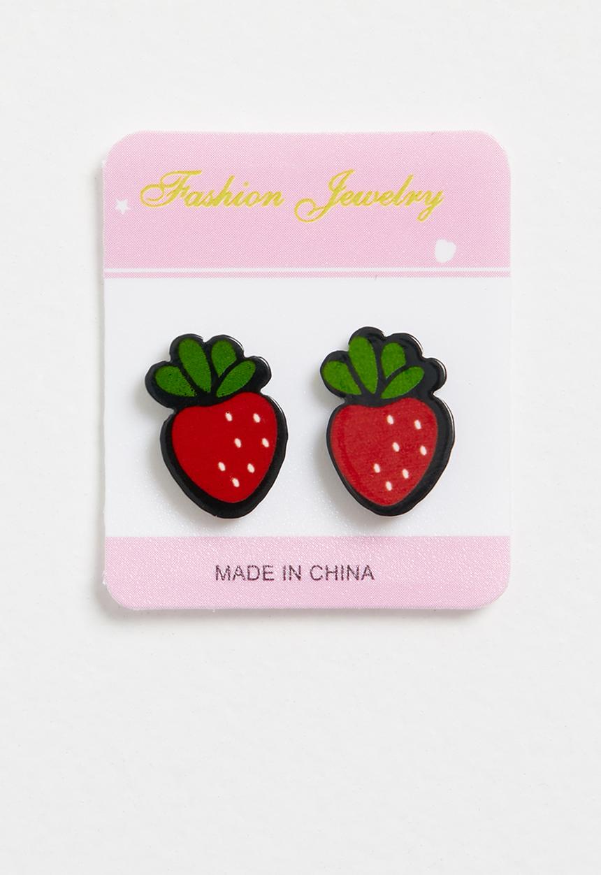 Pop Candy - Strawberry earrings - red