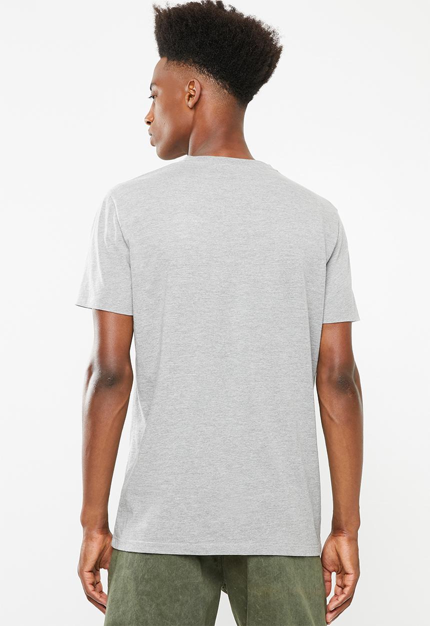 Superbalist - V-neck short sleeve 2 pack tee - navy & grey melange