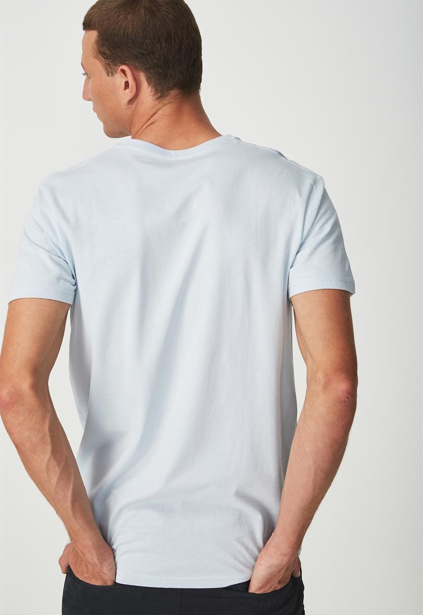 Cotton On - Essential V - neck - blue 