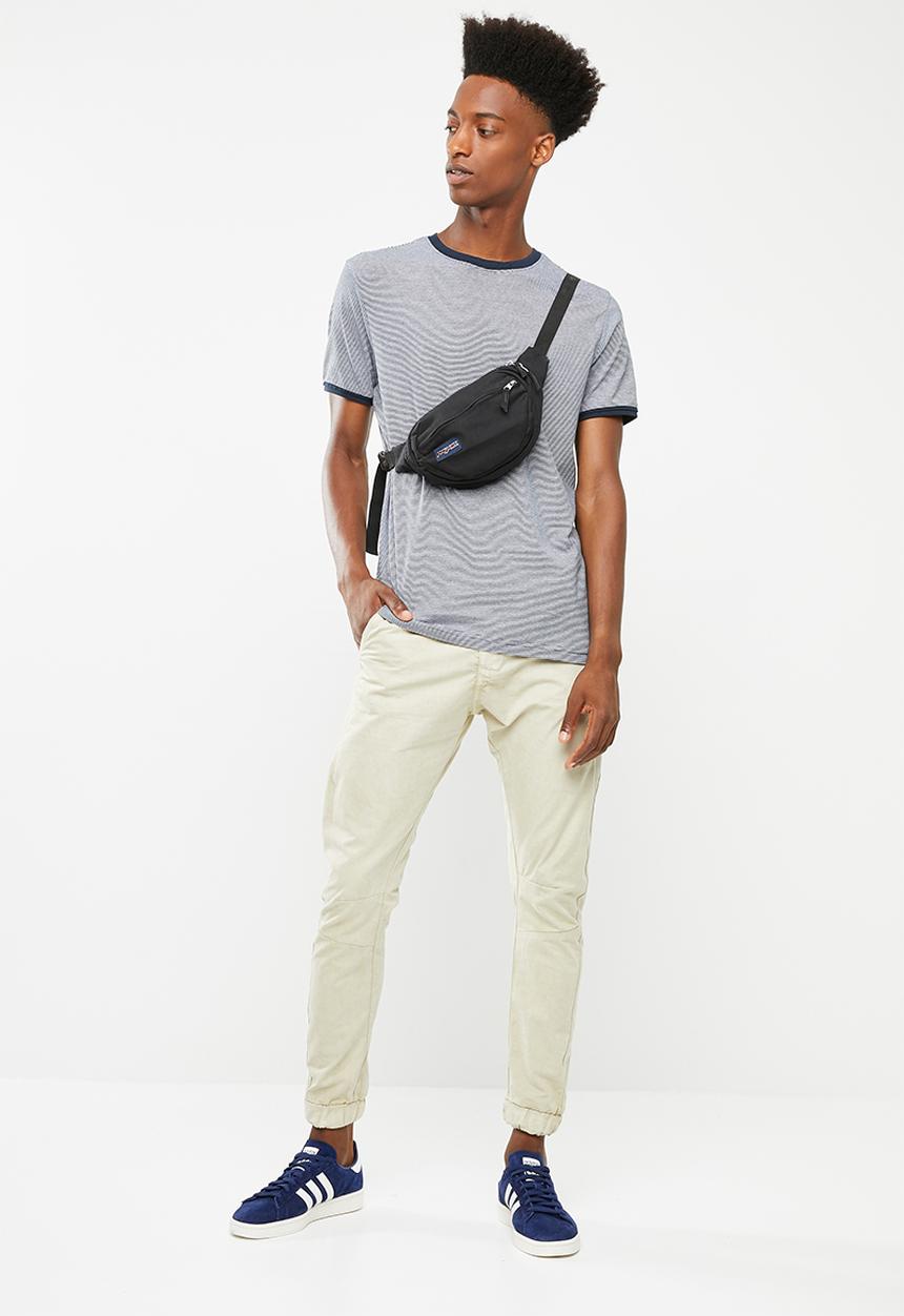 Brave Soul - Gandal T-shirt - navy & white 