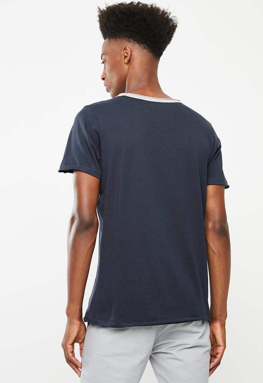 Brave Soul - Haus short sleeve T-shirt - navy