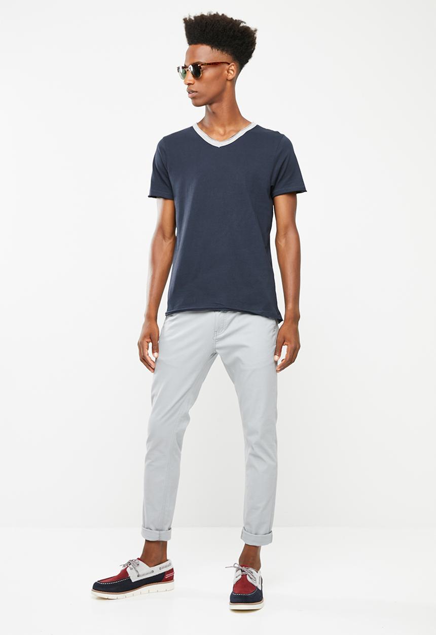 Brave Soul - Haus short sleeve T-shirt - navy