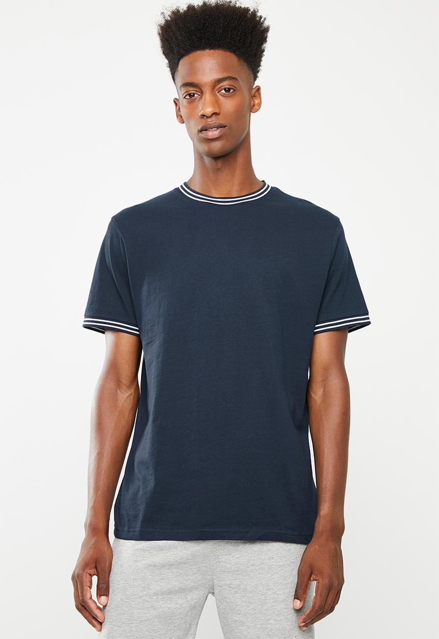 Brave Soul - Galwayb round neck T-shirt - navy
