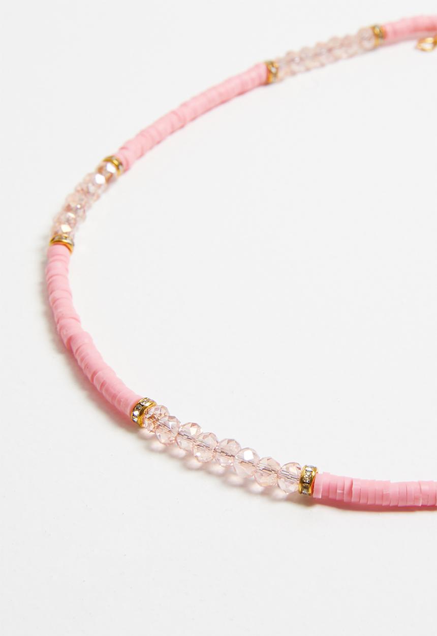 Pop Candy - Bead detailed necklace - pink