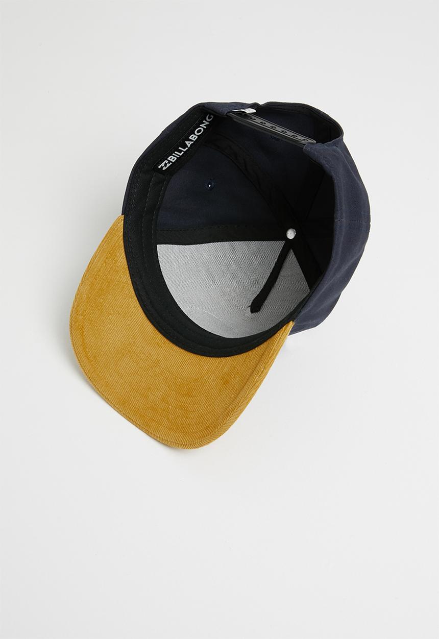 Billabong  - Horizon snapback cap - navy & yellow