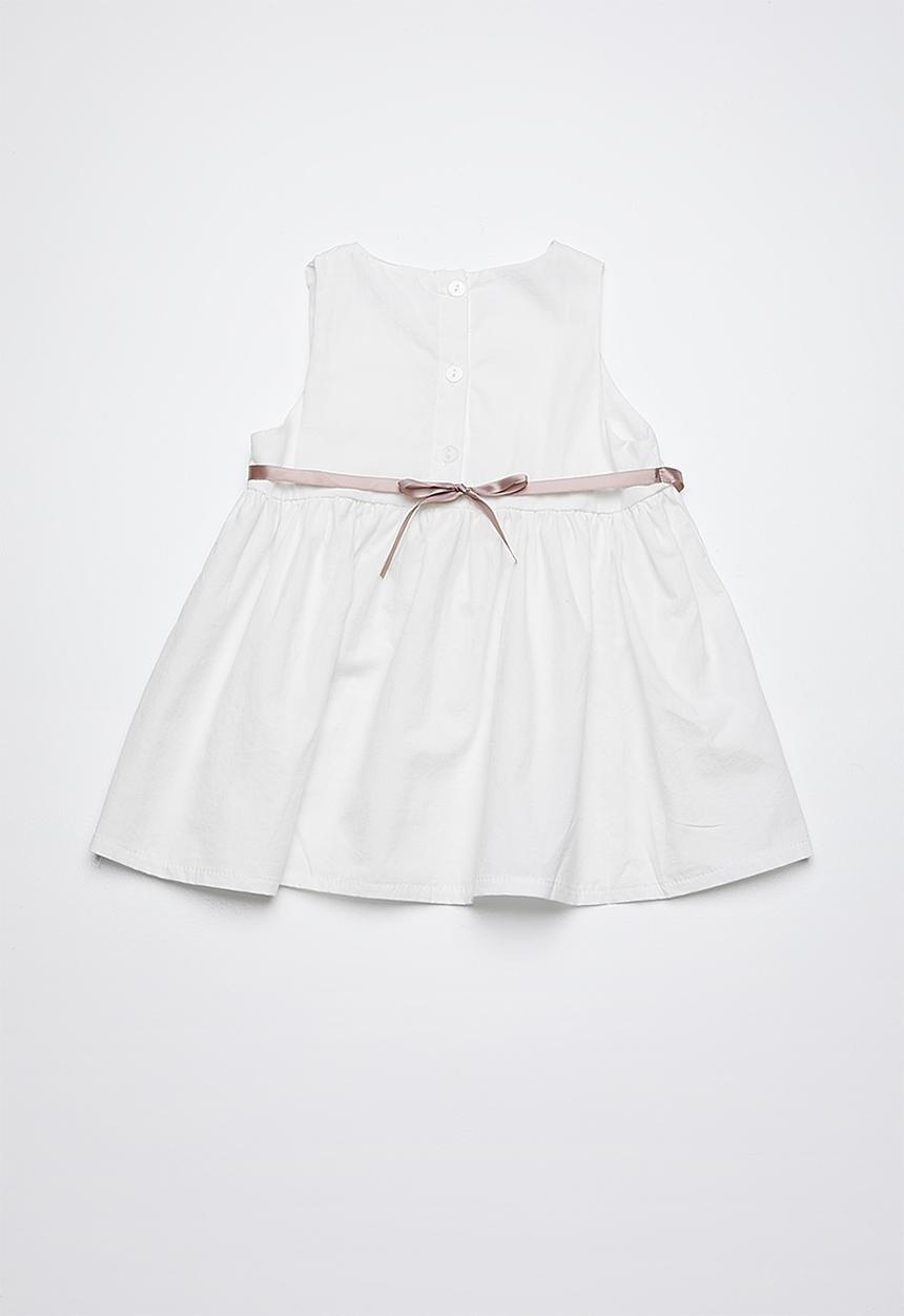 Pop Candy - Printed flower dress - white