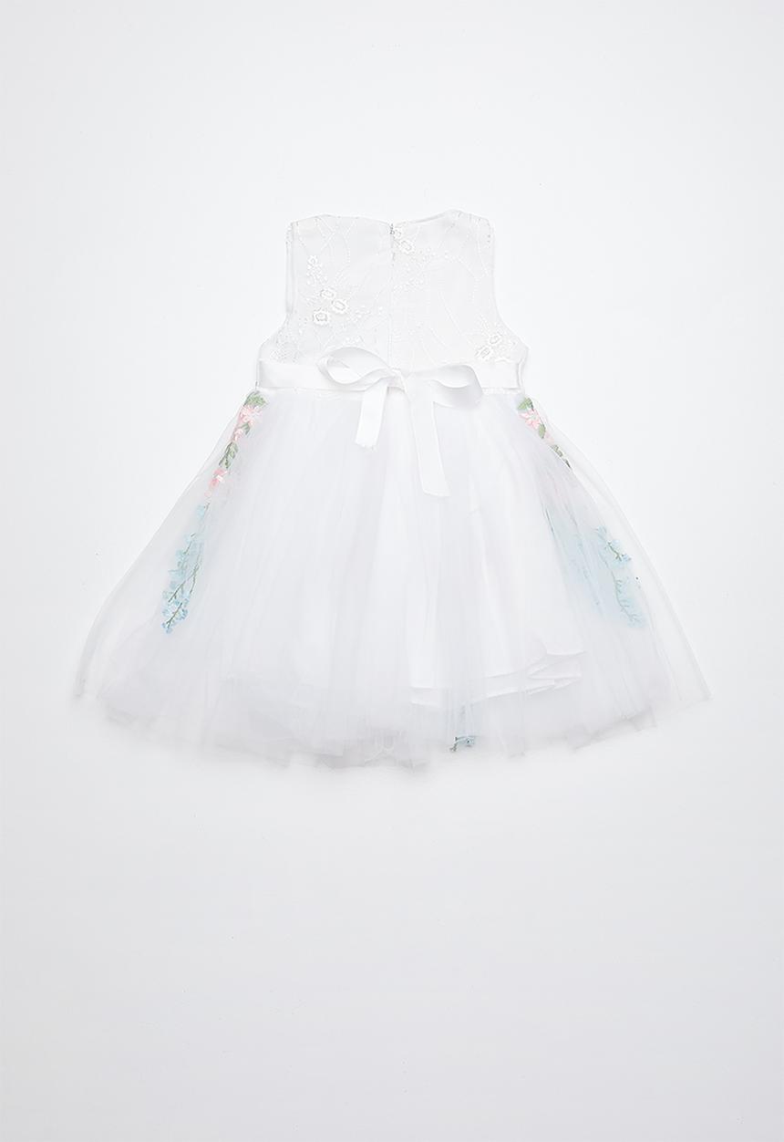 Pop Candy - Printed flower dress - white