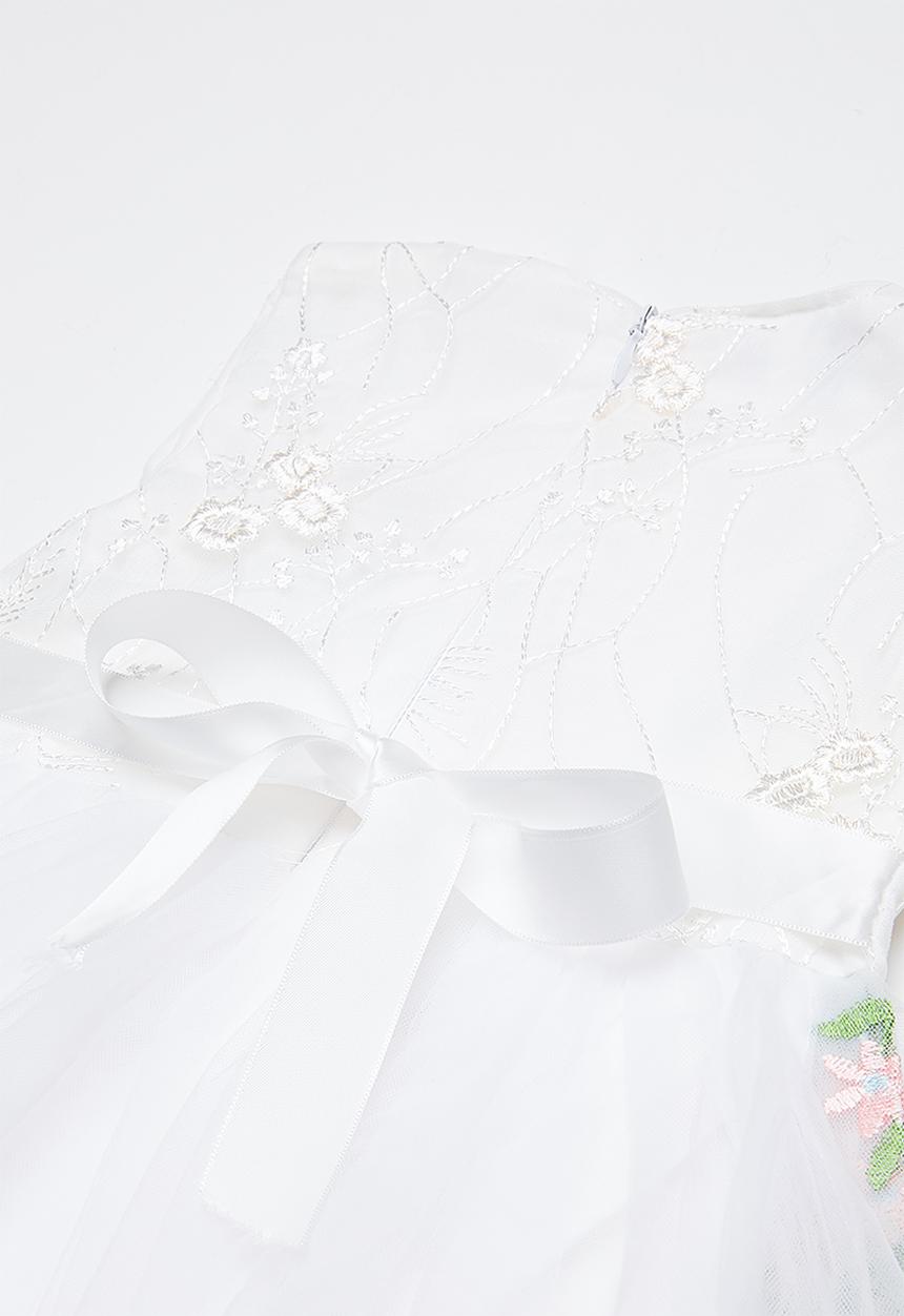 Pop Candy - Printed flower dress - white