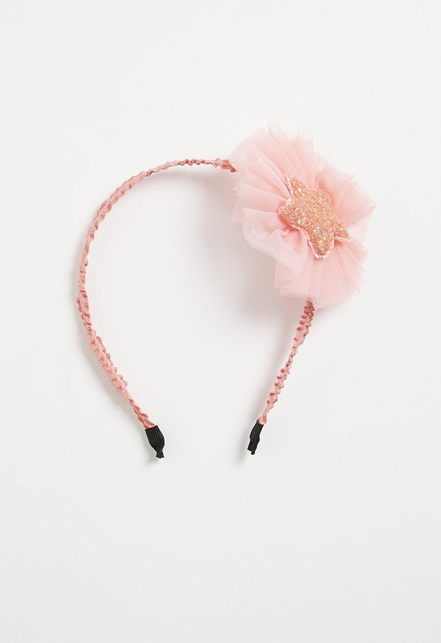 Pop Candy - Headband with glitter star detail - pink 