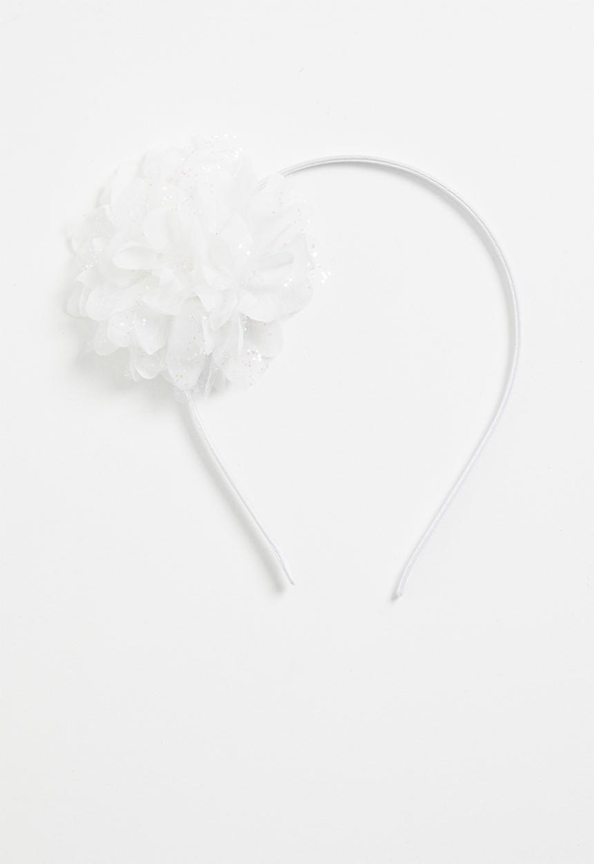 Pop Candy - Flower detail headband white