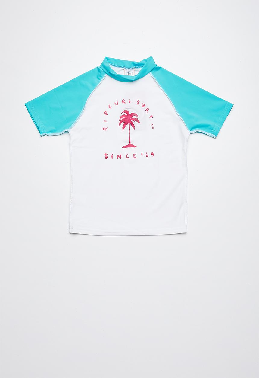 Rip Curl - Surf sun short sleeve rashvest - white