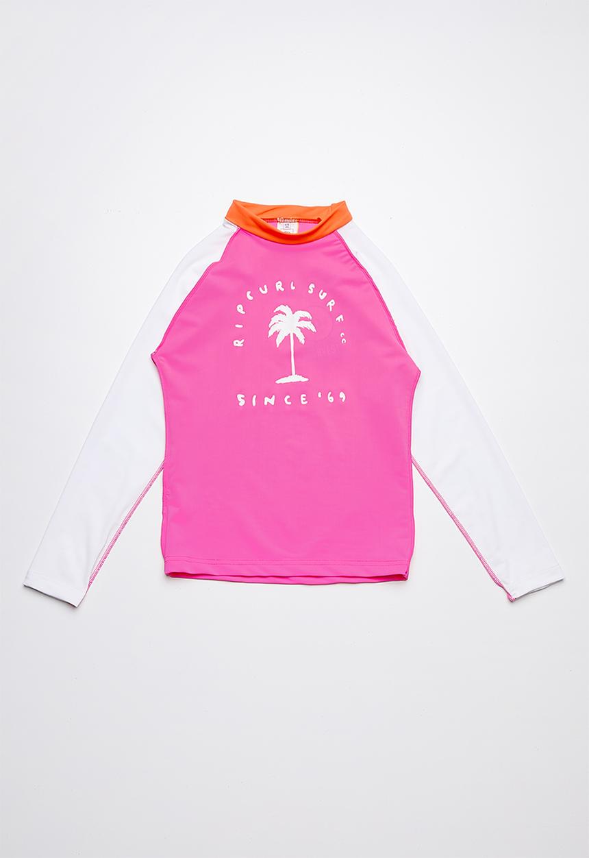 Rip Curl - Surf sunset long sleeve rashvest - pink