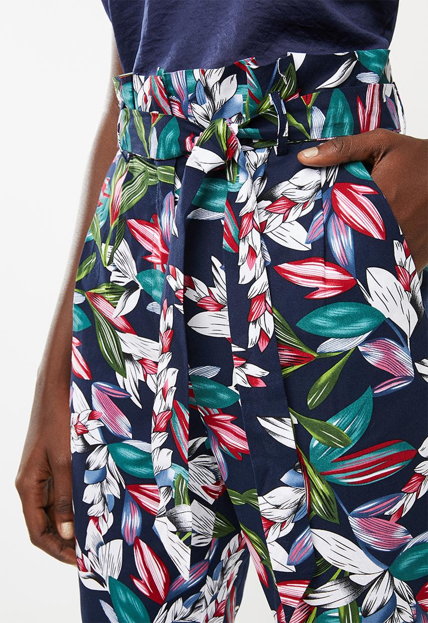 STYLE REPUBLIC - Structured paperbag pants - navy