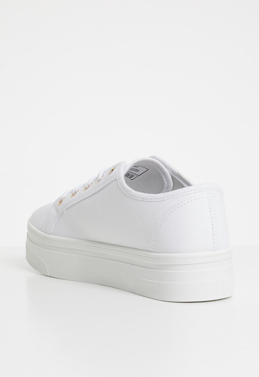 SOVIET - L simmons platform sneakers - white