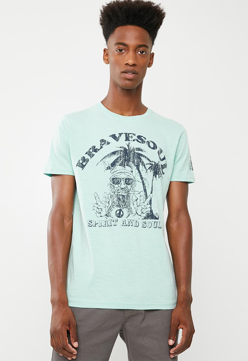 Brave Soul - Hippie T-shirt - green