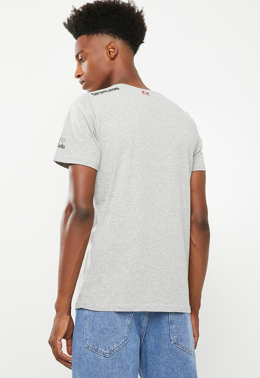 Brave Soul - Tiger T-shirt - grey