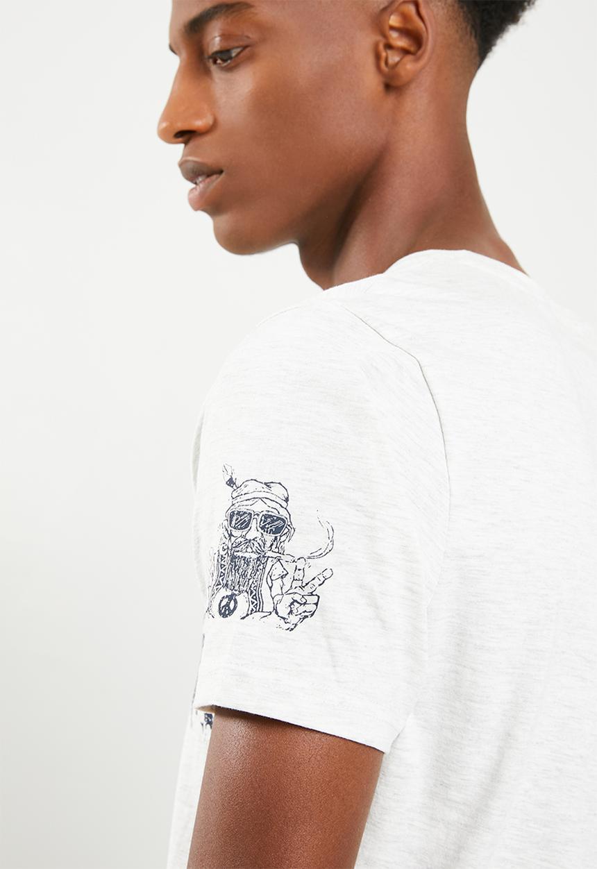 Brave Soul - Hippie T-Shirt - grey 