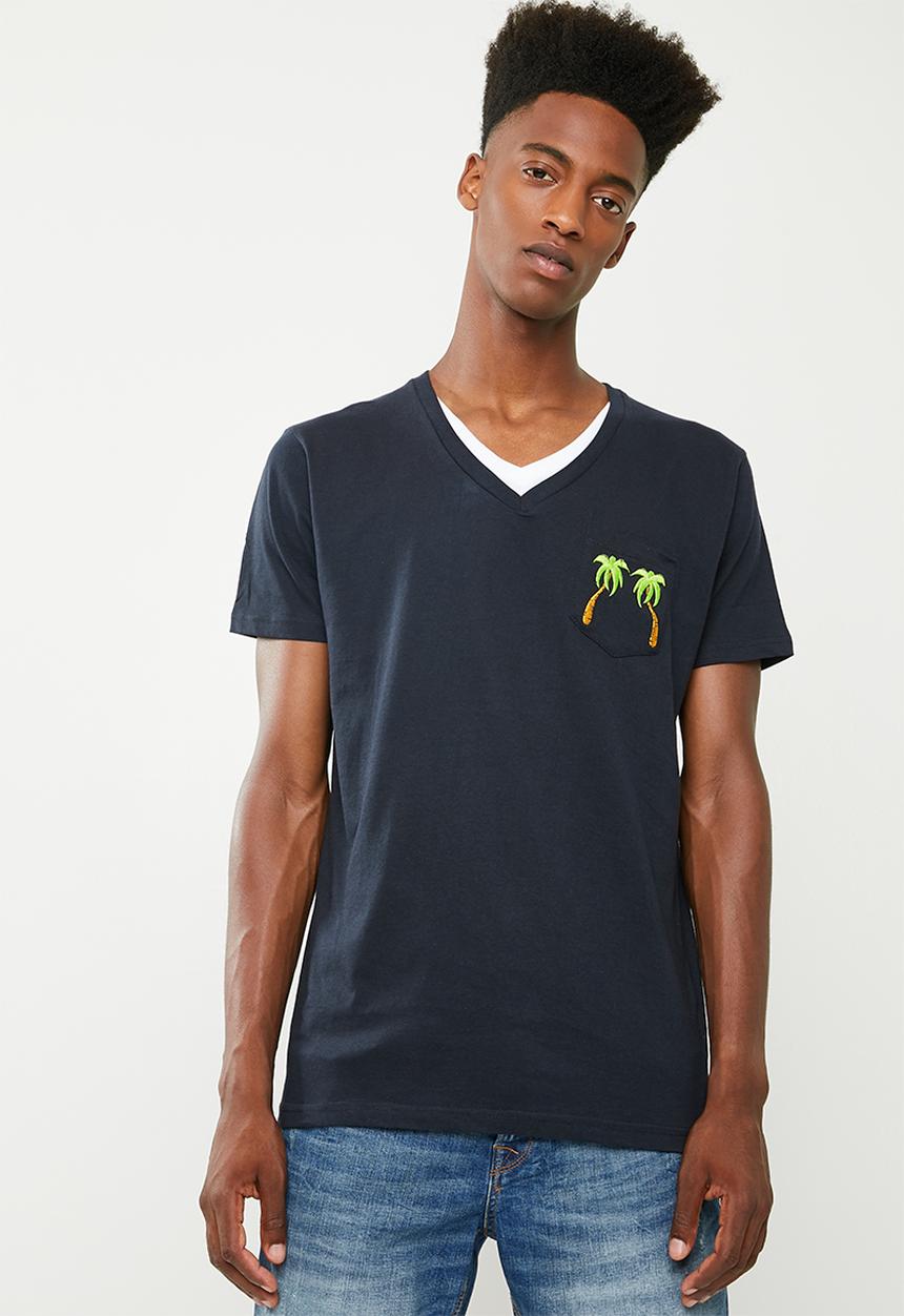 Brave Soul - Bahama T-shirt - navy