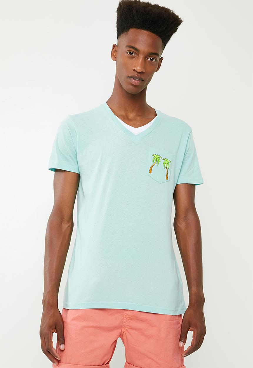 Brave Soul - Bahama T-shirt - blue