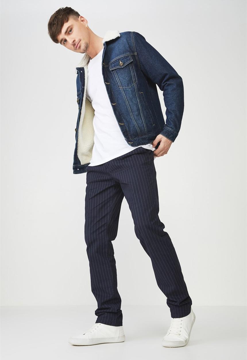 Cotton On - Knox chino pants - navy 