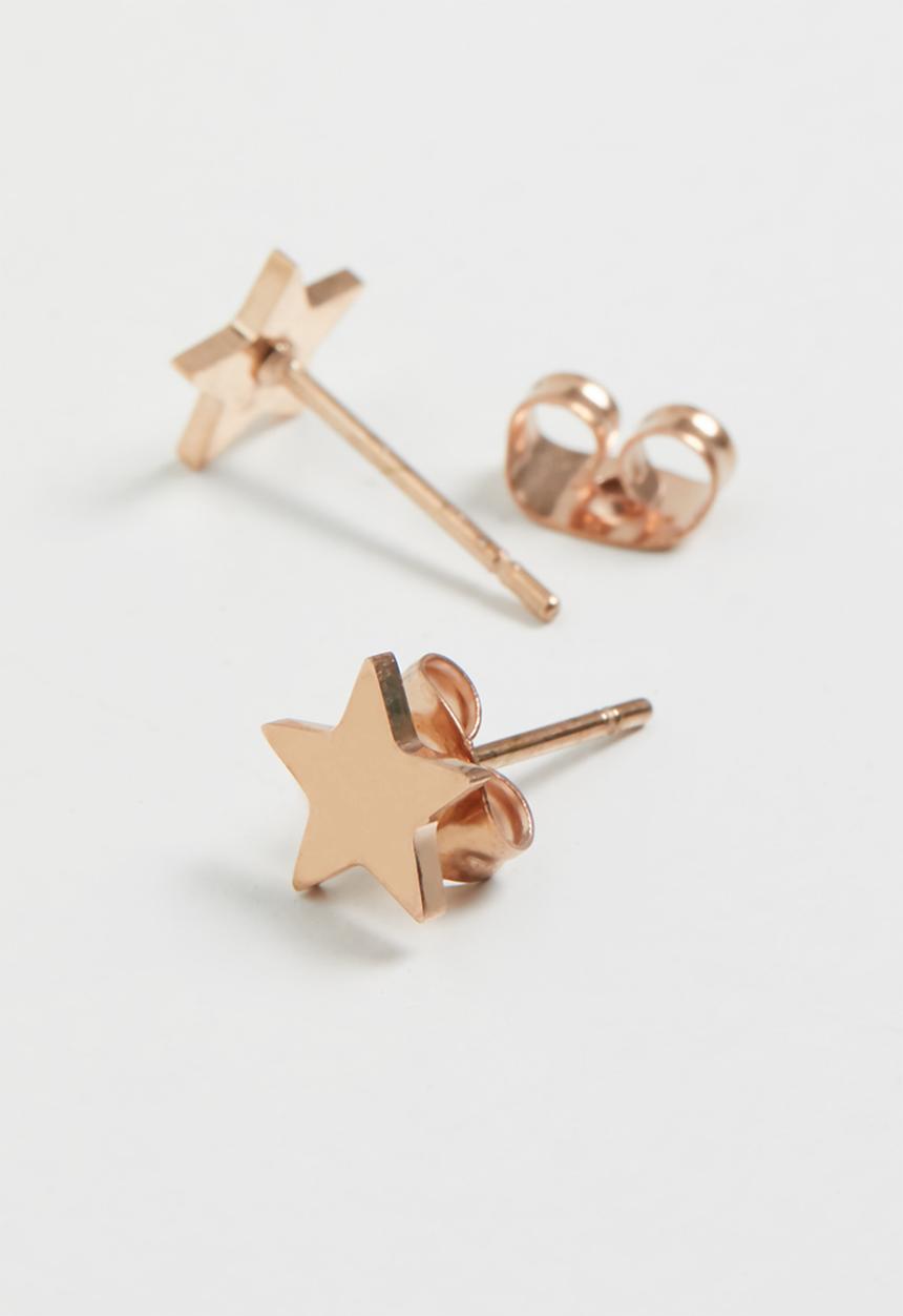 Pop Candy - Star earrings  - rose gold