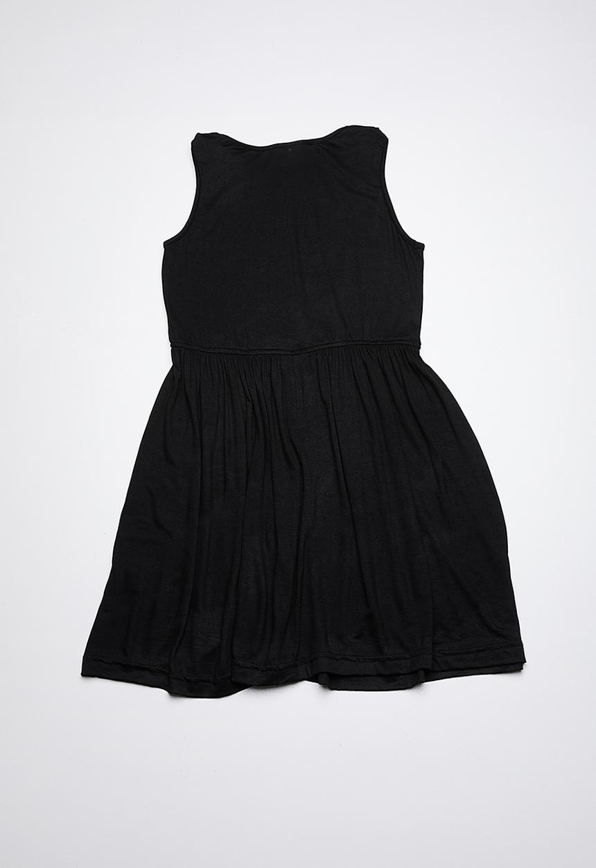 Rebel Republic - Dress with shoulder detail - black