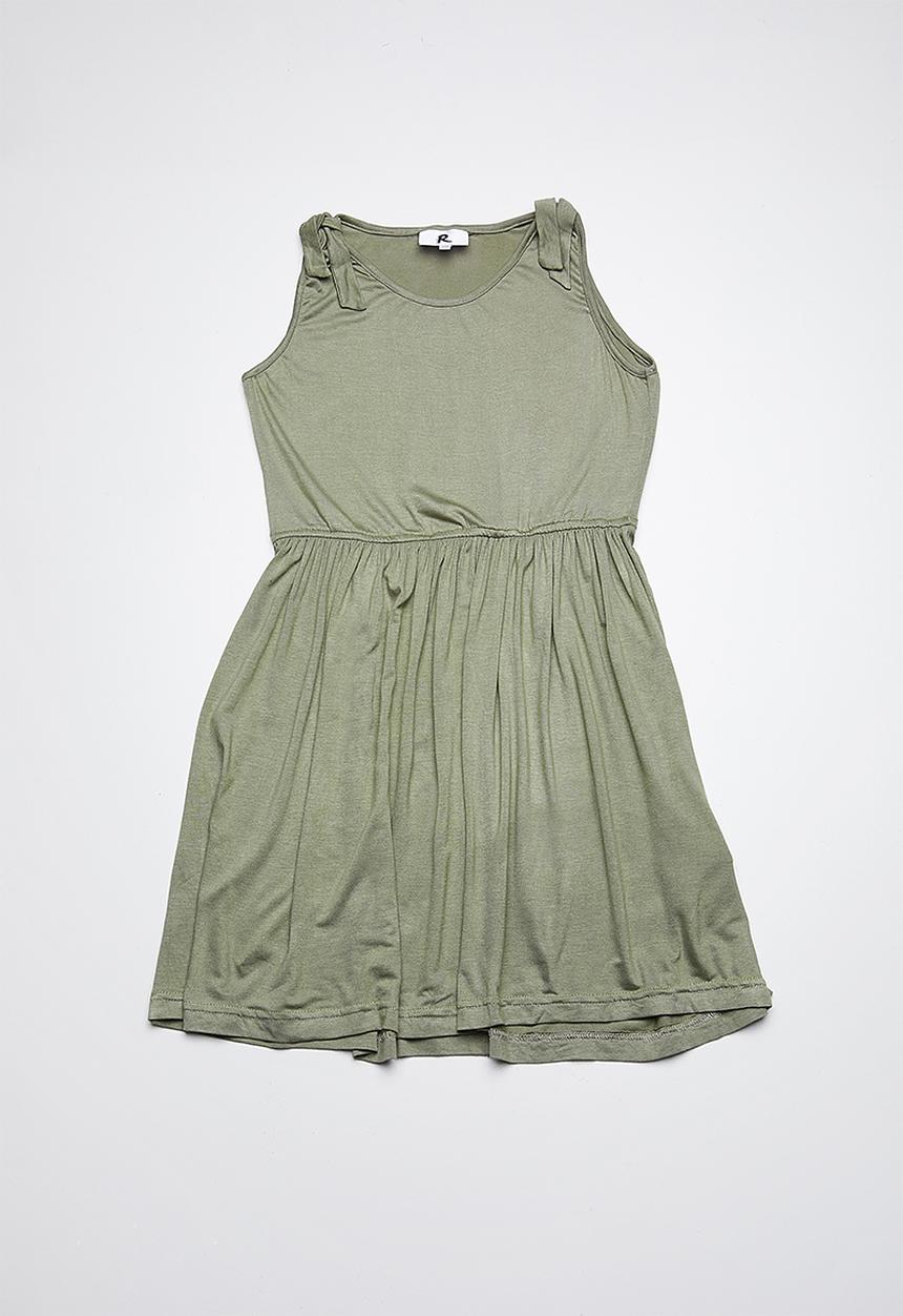 Rebel Republic - Dress with shoulder detail - khaki