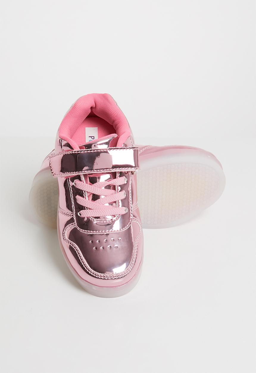 Pop Candy - Light up velcro strap sneaker - pink