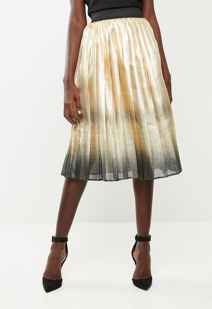 DAVID by David Tlale - Mathosa gold skirt - gold