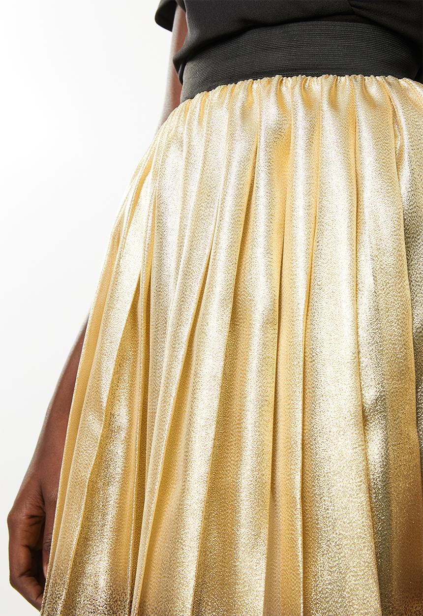 DAVID by David Tlale - Mathosa gold skirt - gold