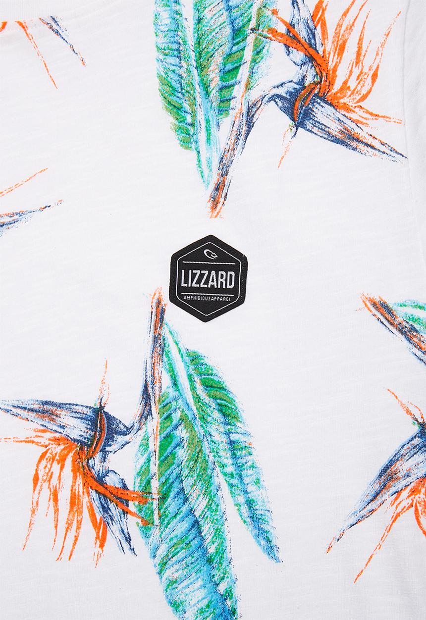 Lizzard - Elijah AOP tee - white