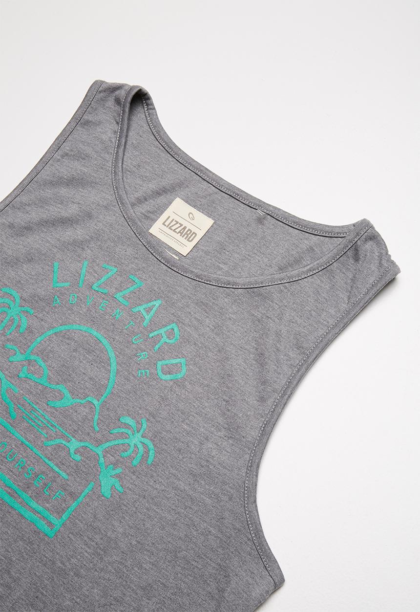 Lizzard - Hyatt printed vest - grey
