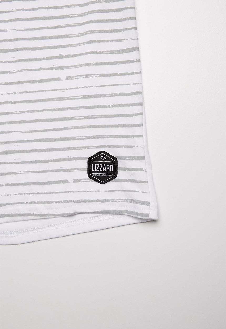 Lizzard - Amiel stripe tee - white