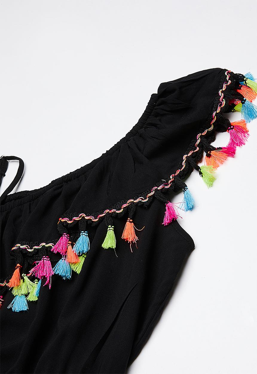 Rebel Republic - Playsuit with tassels - multi