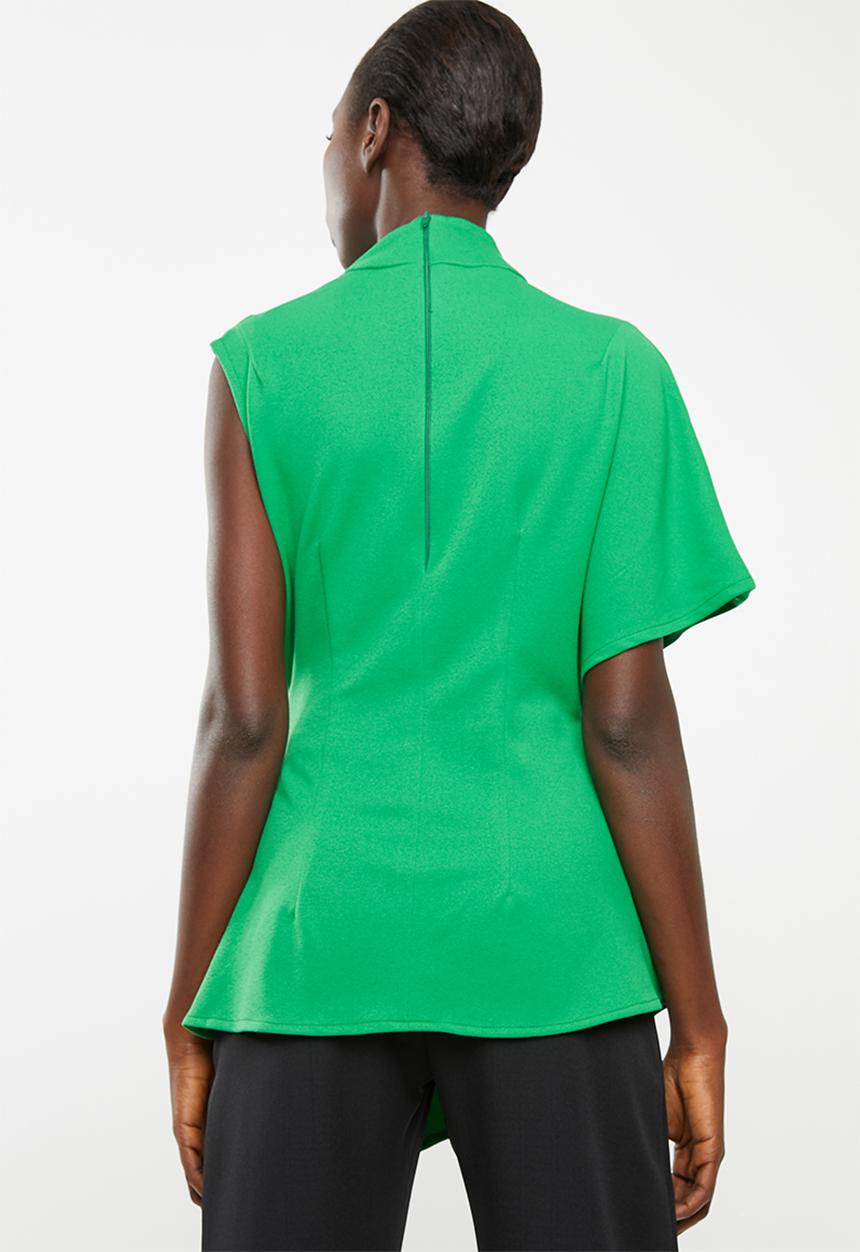 DAVID by David Tlale - Nomzamo flap top short - green