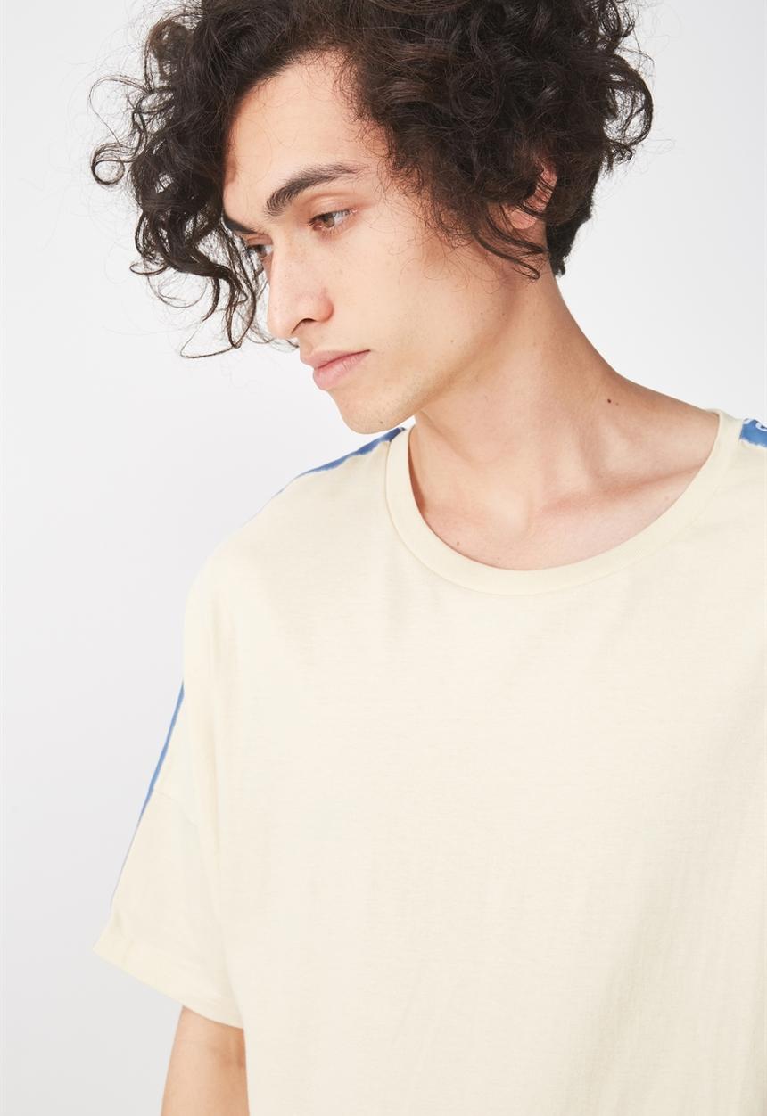 Cotton On - Drop shoulder longline tee- yellow