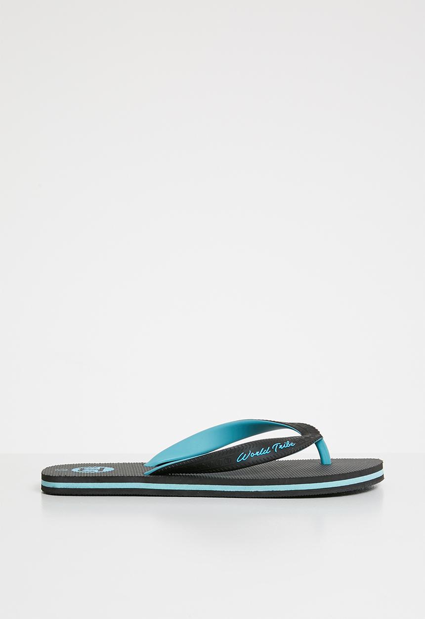 World Tribe - Ultimate boys youth flip flop - black