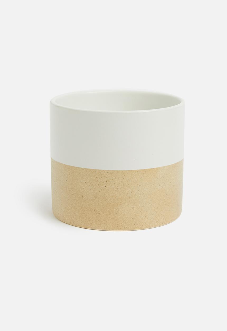 Present Time - Crude pottery plant pot - ceramic