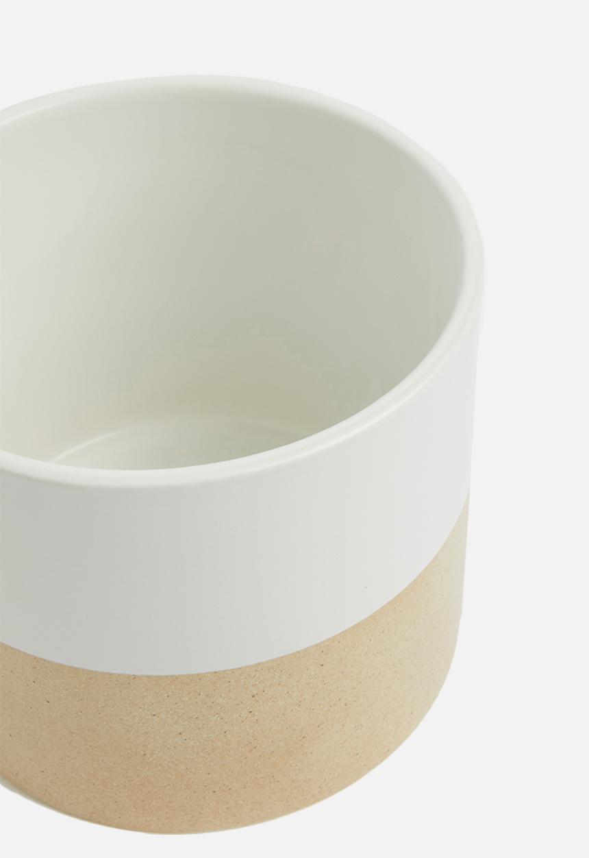 Present Time - Crude pottery plant pot - ceramic