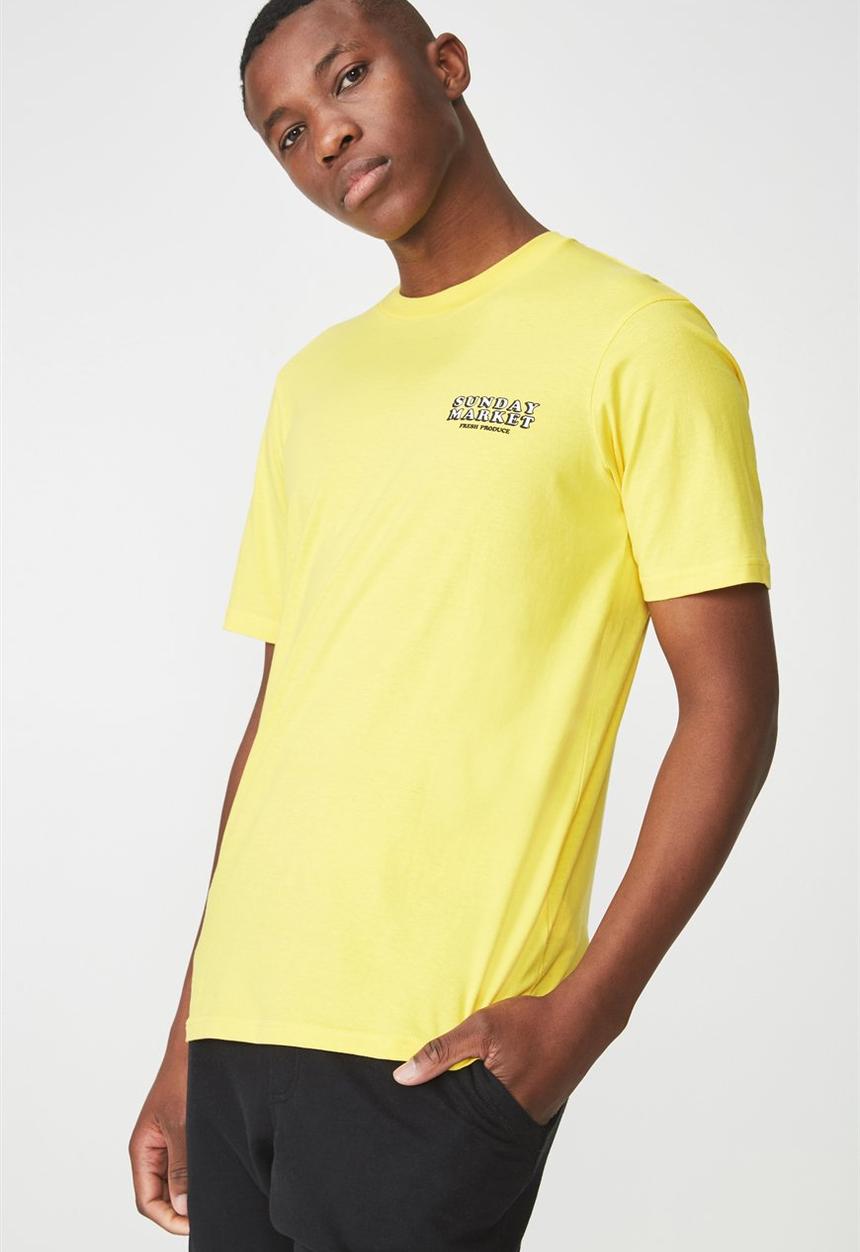 Cotton On - Tbar tee - yellow