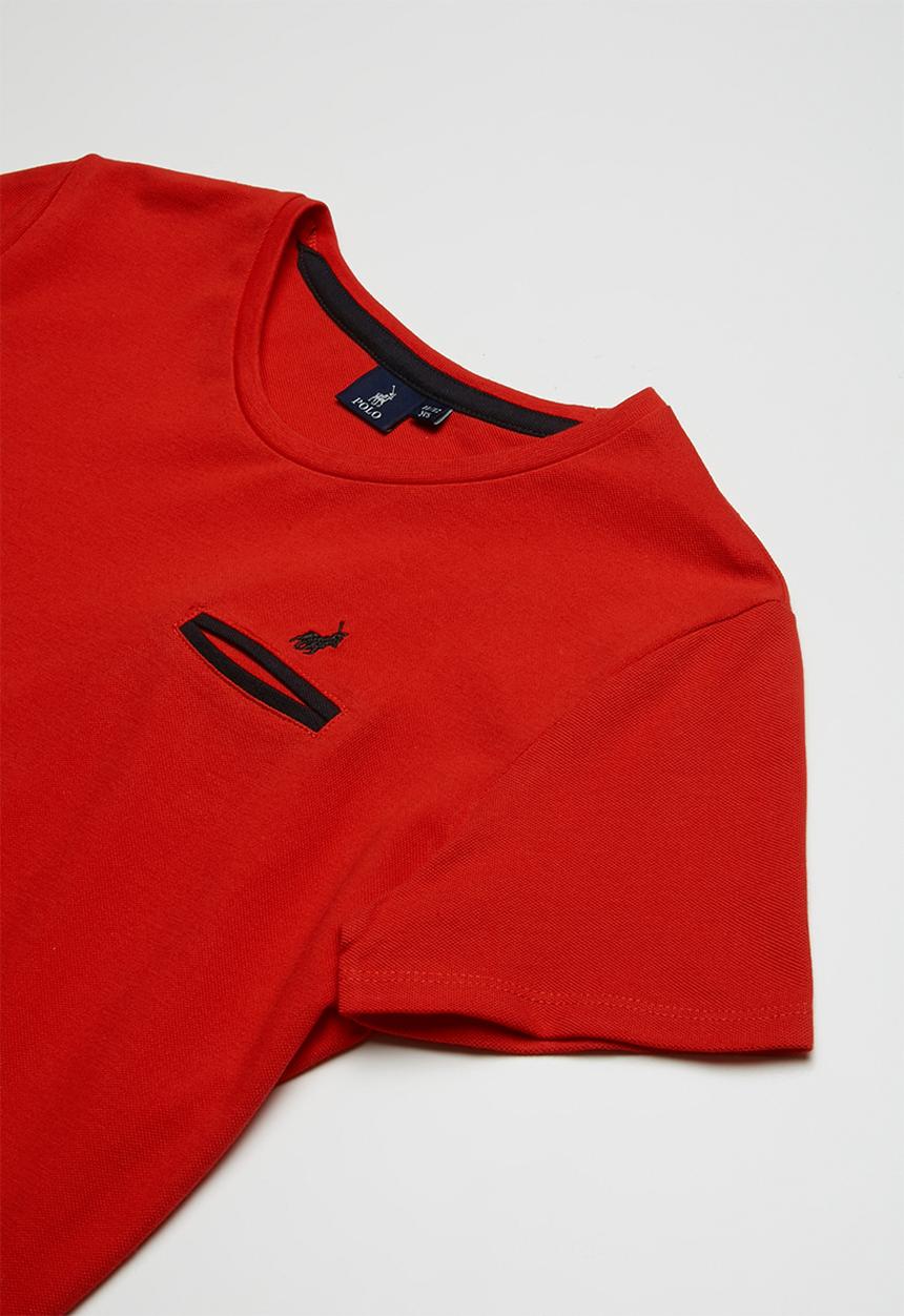 POLO - Mason tee - red