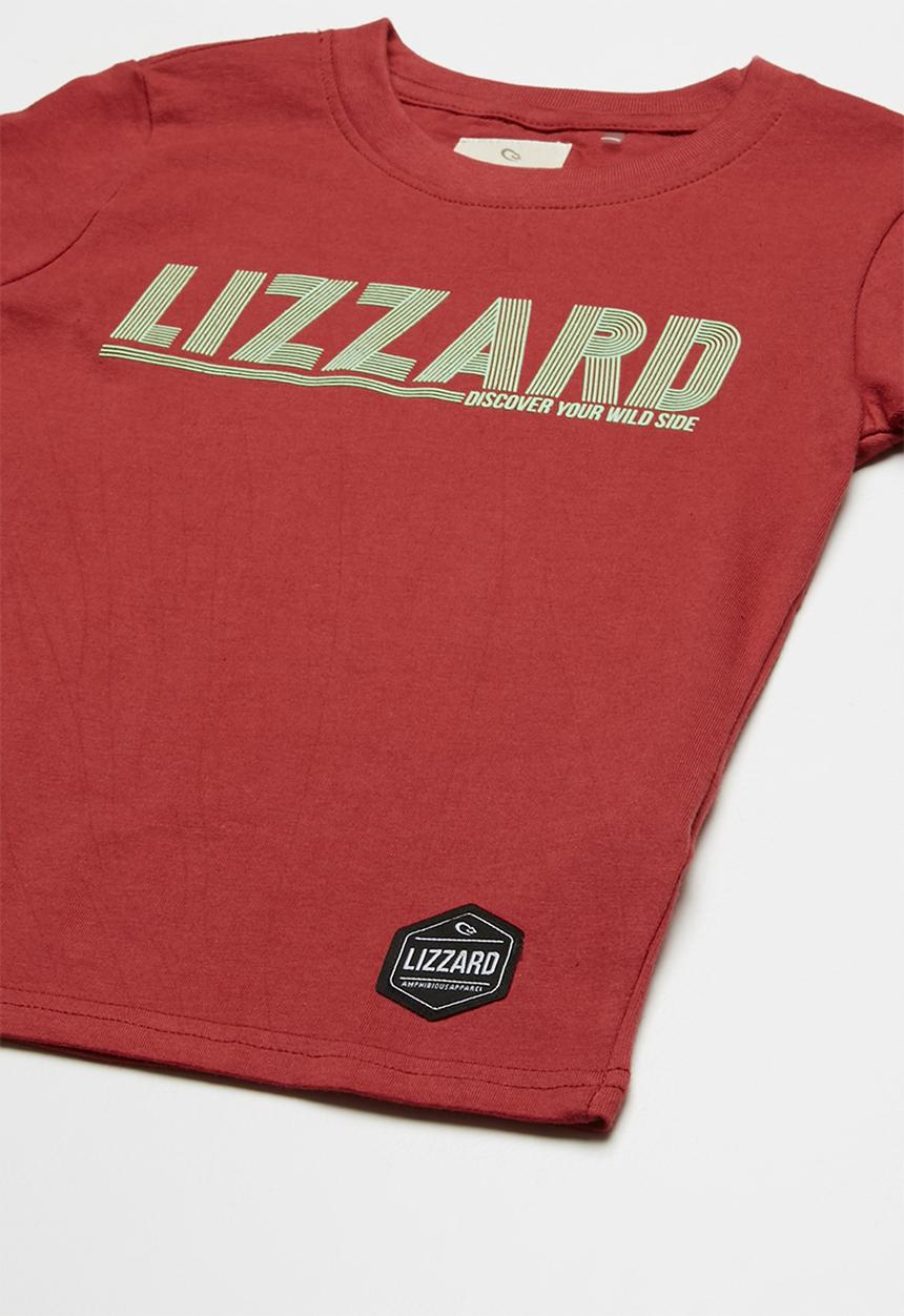 Lizzard - Griffith printed tee - red