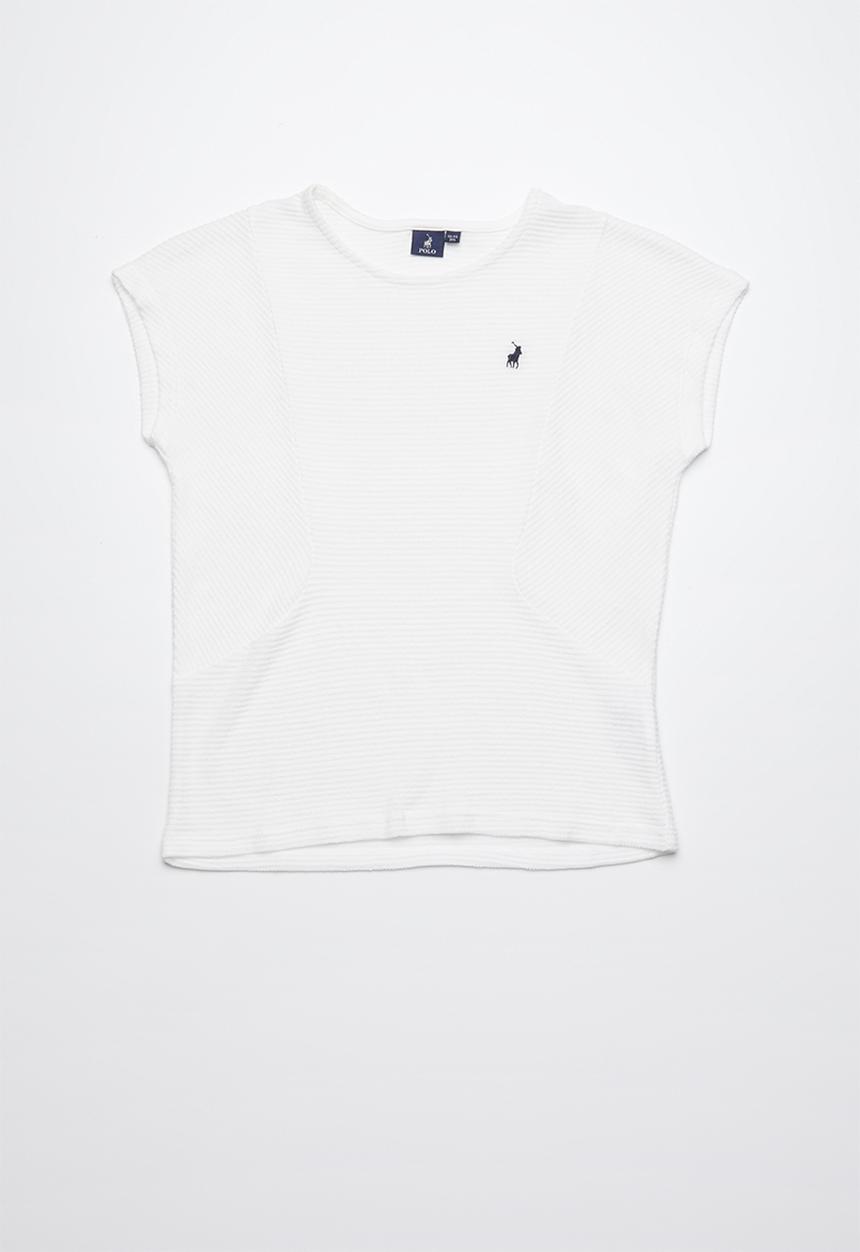 POLO - Candice knitted blouse - white