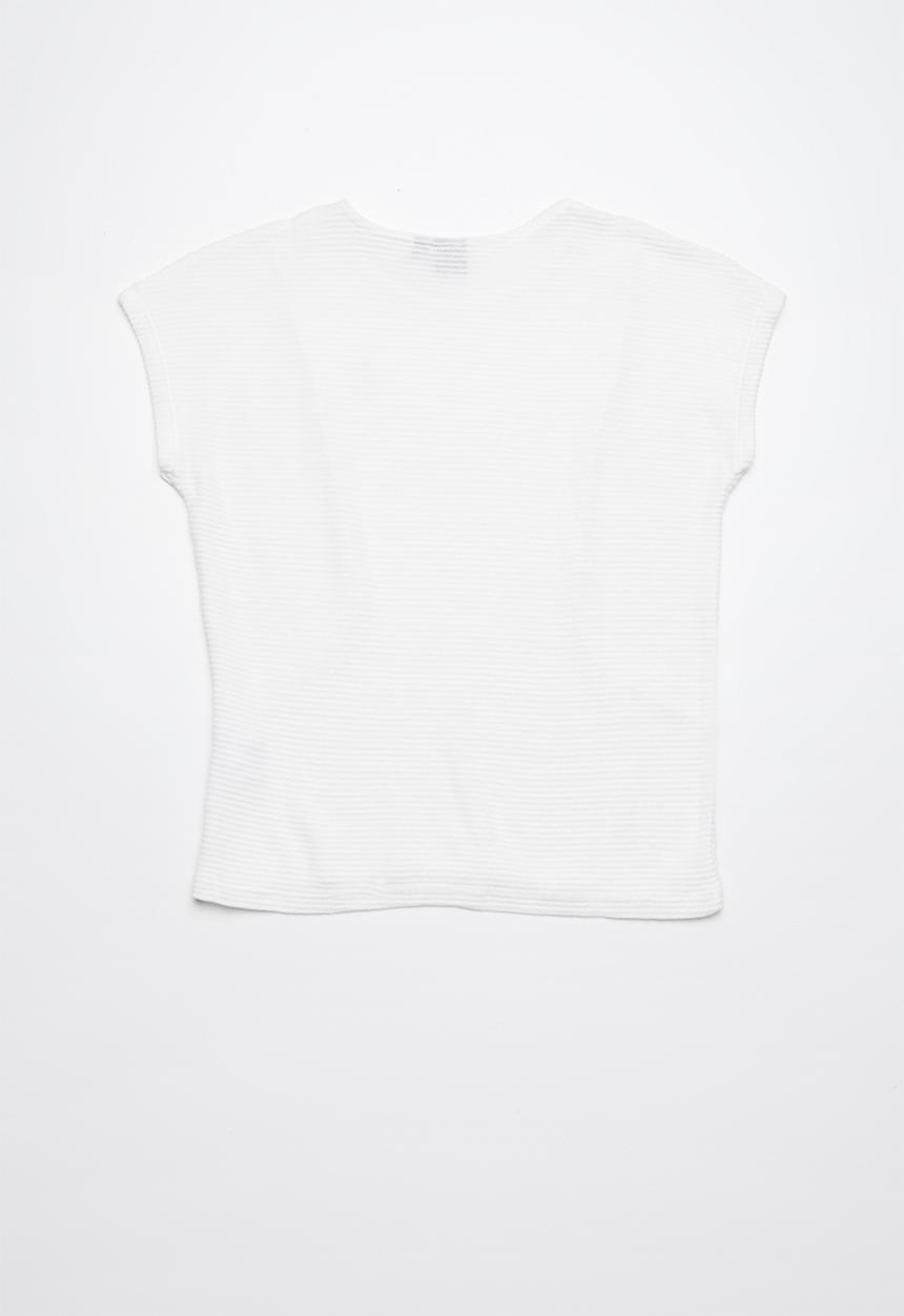POLO - Candice knitted blouse - white