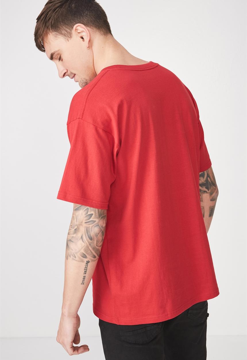 Cotton On - Downtown loose fit tee - red