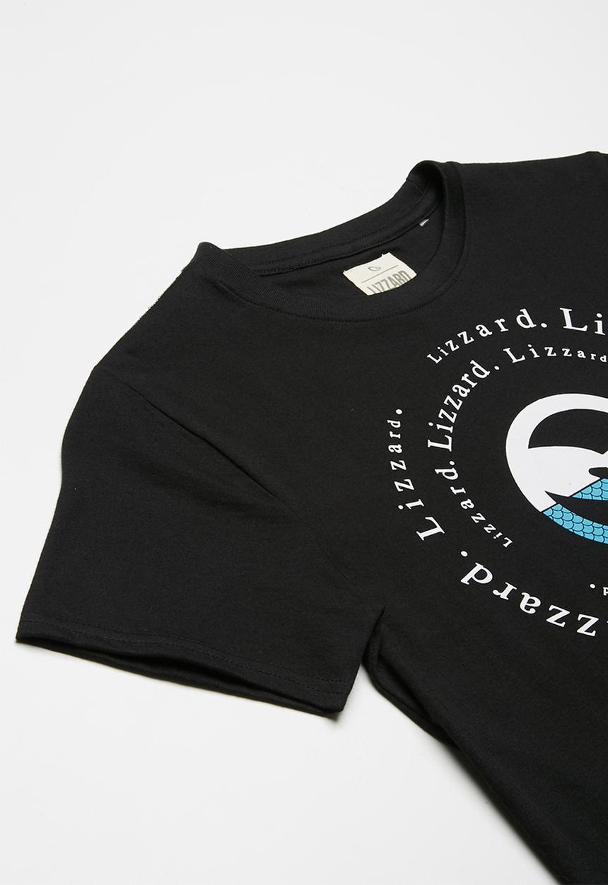 Lizzard - Vegas printed tee - black